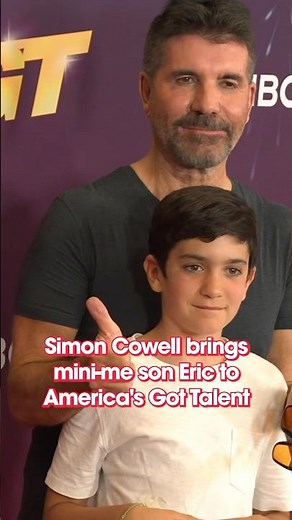 Simon Cowell’s 10-year-old son Eric joins him on America’s Got Talent red carpet
