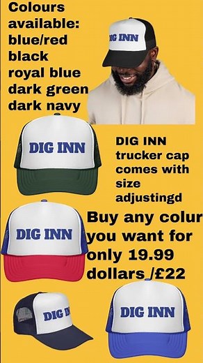 DIG INN trucker cap/navishop/printify