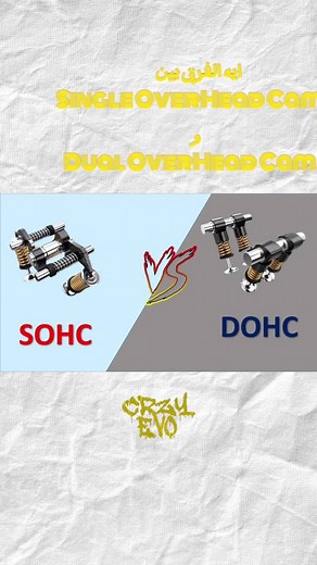 SOHC VS DOHC #sohc #dohc #camshaft #engine #motor #freevalve #automotive #engineering #mechanical #mechanic #explain #foryoupage #fyp #tips #understanding #automobile #technology #ميكانيكا #سيارات #عربيات #مصر #كامات #محركات #موتور #متور #شرح