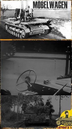Flakpanzer IV ‘Möbelwagen’ – WWII Archival Footage #history #ww2 #military #army