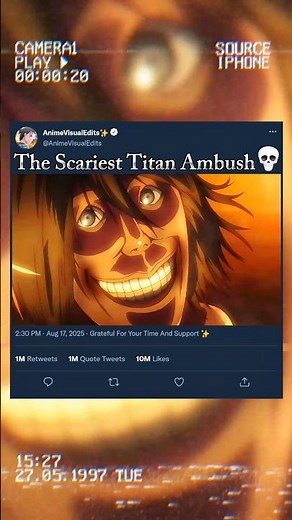 The Scariest Titan Ambush 💀 #aot #attackontitan #eren #animeshorts #animeedit