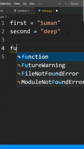 String Concatenation in Python #python #shorts