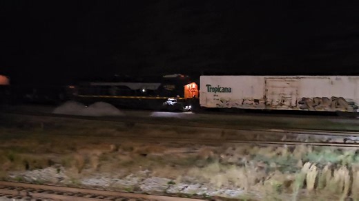 Northbound CSX M542 leaving Manchester, Georgia with a Yn2 trailing second and CSX 1836 (RF&P HU) mid dpu heading up the Manchester Subdivision on 10-21-2025 @ 12:33am. | Trackside Clix | Facebook