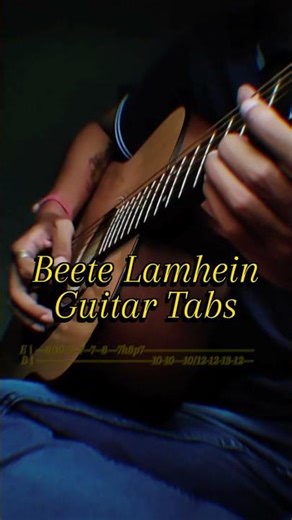 Beete Lamhein - Guitar Tabs for Beginners #acousticcover #guitarcover #guitartabs #bollywood