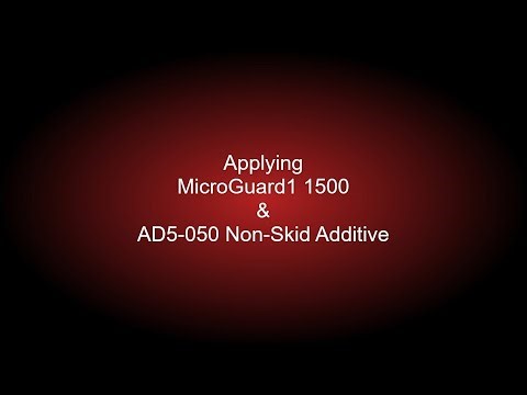 Applying MicroGuard1 1500 & AD5-050 Non-Skid Additive
