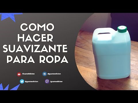 COMO HACER SUAVIZANTE PARA ROPA EN CASA (SUAVITEL)