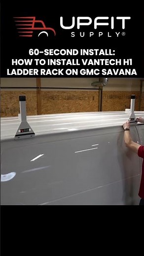 60-Second Install: How To Install a Vantech H1 Ladder Rack on a GMC Savana
