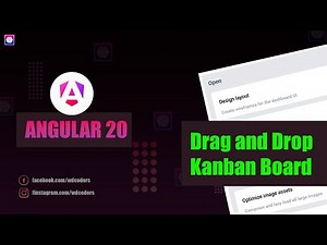 Build Drag and Drop Kanban Board in Angular | Task Board with Tailwind CSS