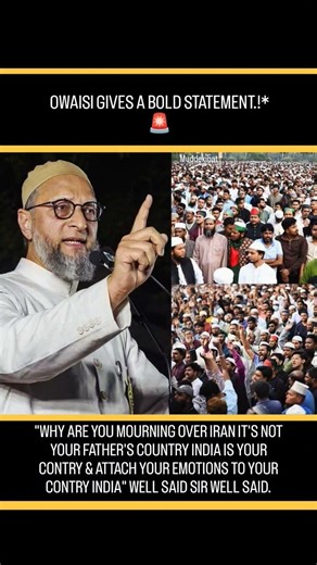 Asaduddin Owaisi ka bada bayan: "Apne jazbaat ko India se jodo!" 🇮🇳🚨 #saifee #asadumar #faisalvawda