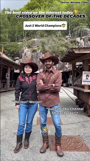 World Champion Gukesh X World Champion Ju Wenjun at Norway Chess 👑🤠#chess #gukesh #juwenjun #shorts