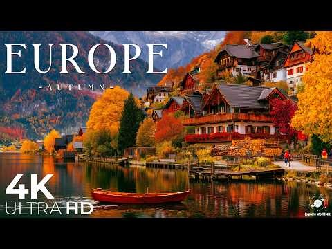 Autumn Europe 4K Ultra HD • Enchanting Autumn Europe, Scenic Relaxation Film with Calming Music.