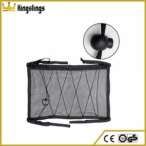 [Hot Item] Car Ceiling Cargo Net Pocket Interior Overhead Roof Top Bag Polyester Hanging Sundries Storage Organizer Car Net