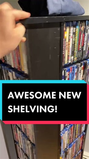 I’m loving my new shelves! #bluray #mancave #movietok #blockbuster #film #collection #shelfie #movies #ItsOurHome
