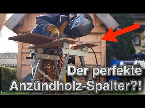Split free kindling quickly and safely! Build an ingenious DIY log splitter!