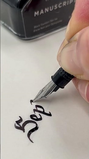 September Calligraphy in Italic Script - Learn Calligraphy with Manuscript and Cult Pens