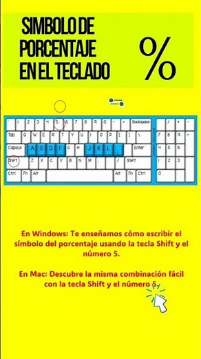 🚨 ¿Cómo escribir el símbolo de porcentaje (%) en el teclado? 😳💻 #teclado #porcentaje #simbolo