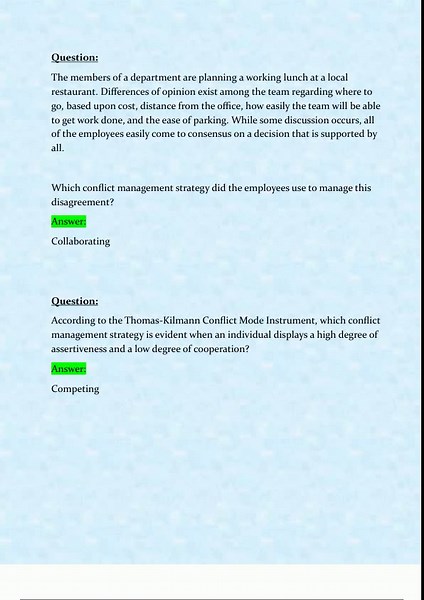 C483 C483 Pre Assessment V2 Latest Update 2025 2026 Principles of Management Questions and Answers Grade A