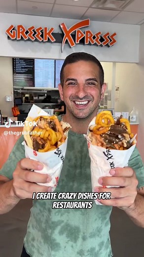 ✔️ THE GRUB GYRO @Greek Xpress 😋 This grub creation just hit their menu & needs to be in your hand stat. It’s a little bit of everything I love from Greek Xpress and a solid way to crush any craving you’ve got. 📌 Wrapped inside this grilled pita is chicken souvlaki, gyro meat, curly fries, spicy feta, tzatziki, tomato, onion and GX special sauce. 📍 Greek Xpress has locations in Manhattan, Franklin Square, Plainview, Great Neck, East Rockaway, Downtown Brooklyn, Park Slope & Staten Island. 👀 