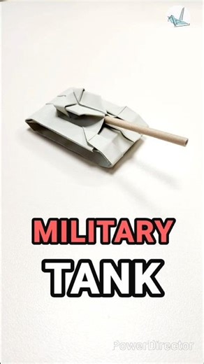 How to make a Military Tank paper craft ☠️🤯 , diy Tutorial #shorts #shortvideo #origami