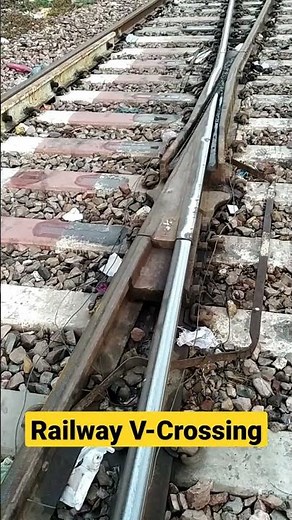 🚂Railway V crossing or Acute angle crossing☺