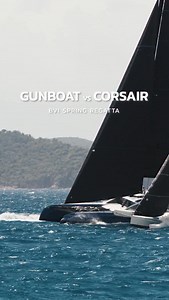 47K views · 2.2K reactions | Day 9️⃣ of showing you our favourite shots from 2025 ⛵️ Gunboat 72 Layla and the little Corsair Trimaran having a great battle around the British Virgin Islands earlier this year. #TidalPulseMedia #Yachting #BVISR #Sailing #SendIt | Tidal Pulse Media | Facebook