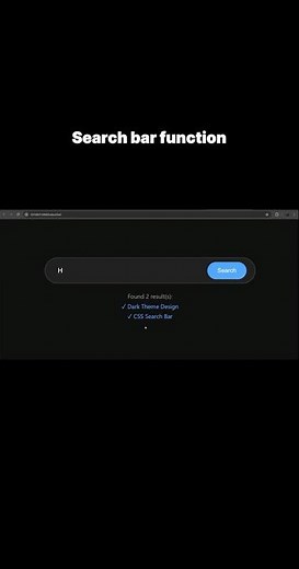 Search bar function using HTML, CSS & JS | ASMR Program
