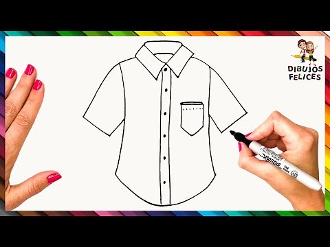 Cómo Dibujar Una Camisa Paso A Paso 👔 Dibujo Fácil De Una Camisa