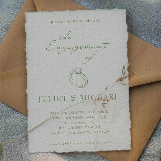 Editable Engagement Invitation Template, Fine Art Engagement Party Invite, Minimal Wedding Stationery - Etsy