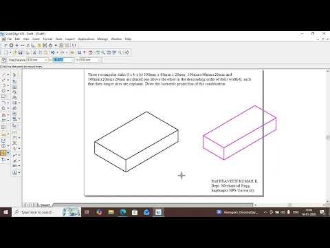 ISOMETRIC PROJECTION:PROBLEM-5