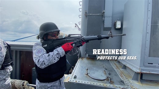 "One Navy. One Force. Strength in unity as we stand ready to protect our seas and our nation." In calm or conflict, the Navy stands ready. Strength may begin with one, but true power is built in numbers—ships moving as one, units acting with precision, sailors committed to a shared mission. Through relentless training and constant readiness, we sharpen our skill and strengthen our response. Every member, every action, every formation reflects our dedication to the people, the seas, and the natio