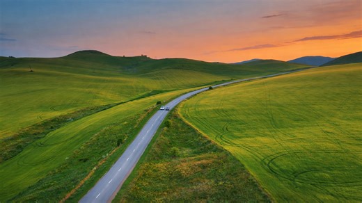 De weg die voelt als een schilderij