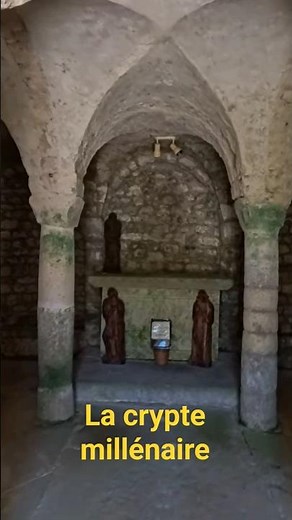 The thousand-year-old crypt of the abbey of Saint-Rambert-en-Bugey.