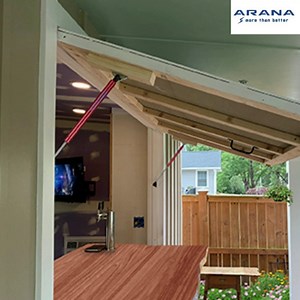 20" Gas Struts 150 Lb Per Shock Gas Spring Shocks Lift Supports, Gold for Heavy-duty Floor Hatch Truck Tonneau Cover Camper RV Bed Large Outdoor Box Lid Trap Door (Application weight: 125-165 Pounds)