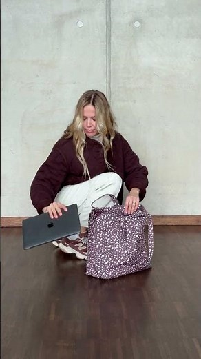 Euphory Mana Lastryko Bordo - Torba do pracy z przegrodą na laptopa
