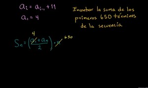 Ejemplo resuelto: series aritméticas (fórmula recursiva)