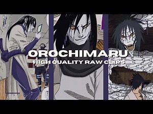 Orochimaru Raw High Quality Clips For Editing