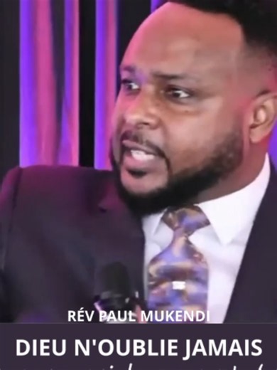 Dieu n'oublie jamais ceux qui le servent - Pasteur Paul Mukendi