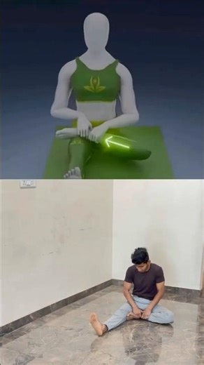 How to do Lotus Pose for Beginners (Padmasana) #shorts #yoga #fitness #tutorial