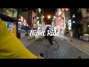 ピストで夜の広島市内をサイクリングしてきました。