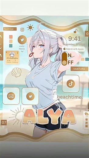 Alya Kujou 九条アリヤ....|#design #gfx #alya #alyasometimeshidesherfeelingsinrussian #anime
