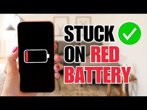 How To Fix iPhone Stuck on Red Battery Screen