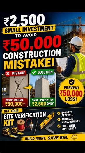 ₹2500 Tool Kit Save Chestundi ₹1Lakh Construction Loss|Before Building House Watch This Video#shorts