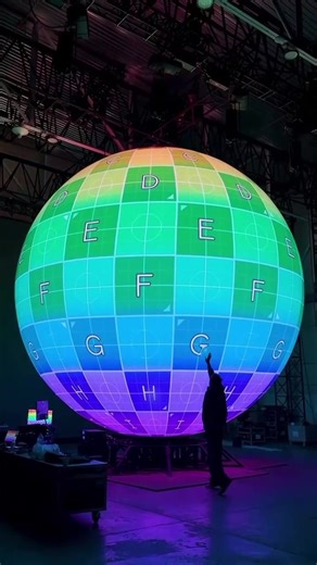 Sphere ball led screen display #screen #leddisplay #display #billboard #ball