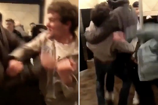 Football jock floored & almost loses eye after 'starting' brawl with MMA fighter