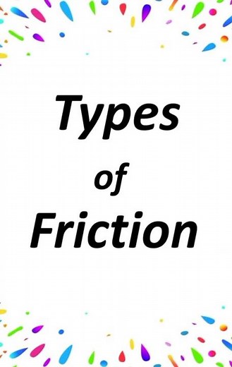 Types of Friction #Shorts #Friction #StaticFriction #SlidingFriction #RollingFriction