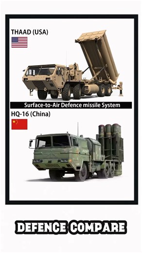 THAAD vs HQ-16 | USA vs China | Air Defence Missile System Comparison 2025