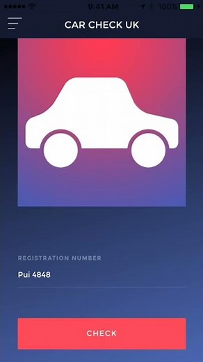 Car check UK App preview video