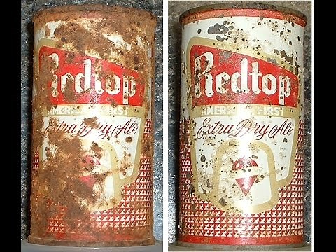 Removing Rust from Old Beer Cans and Soda Cans