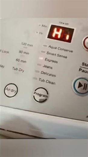 ifb top load washing machine H1 error kyo aata h
