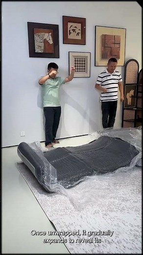 Unboxing a Compressed Sofa That Expands Instantly! #interiordesign #sofa #furniture